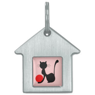 Black Cat Pet Tag Tiermarke