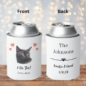 Black Cat Pet Wedding kann Cooler Gefallen Dosenkühler