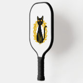 Black Cat Pets Horror Halloween Kids Pickleball Schläger (Links)