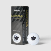 Black Cat Petunia Personalisierte Golfplätze Golfball (Verpackungen)