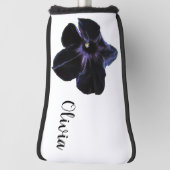 Black Cat Petunia Personalisierter Golf Head Cover Headcover (Rotieren 90)
