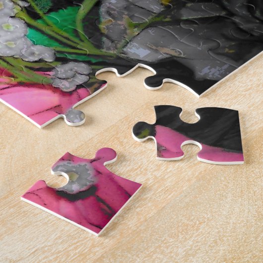 Black Cat Picks A Blume Jigsaw Puzzle (Seite)