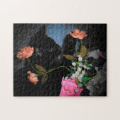 Black Cat Picks A Blume Jigsaw Puzzle (Horizontal)