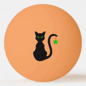 Black Cat Ping Pong Ball Tischtennisball (Rückseite)