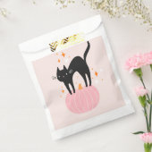 Black Cat Pink Halloween Geschenktütchen (Versiegelt)