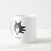 Black Cat Platsch Kaffeetasse (Vorderseite Links)