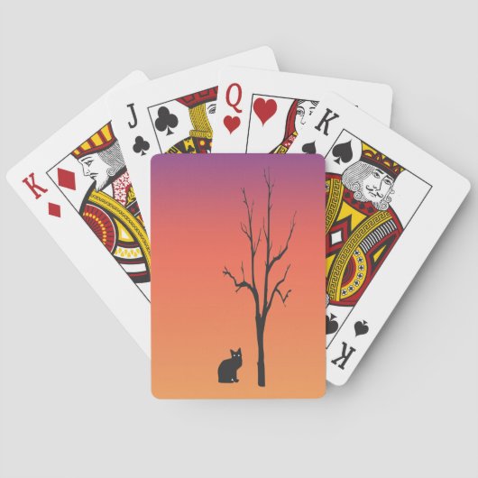 Black Cat Playing Cards Spielkarten (Rückseite)