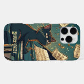 Black Cat Playing Piano Cool Pianist Gift iPhone Hülle (Rückseite (Horizontal))
