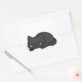Black Cat PNG Sticker – Cute Kawaii Cat Loaf (Umschlag)