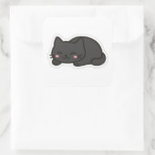 Black Cat PNG Sticker – Cute Kawaii Cat Loaf (Tasche)