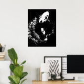Black Cat Pop Art Poster Print - Cat Poster (Heimbüro)