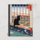 Black Cat Postcard Postkarte (Vorderseite)