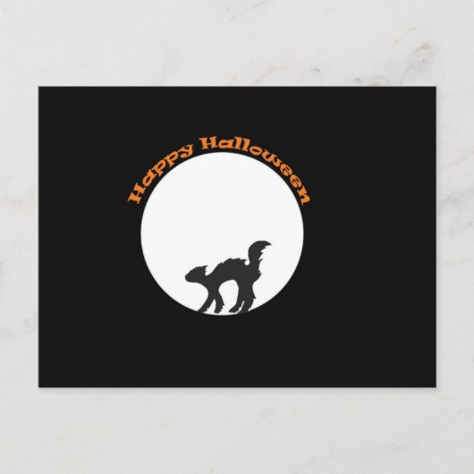 Black Cat Postcard Postkarte (Vorderseite)