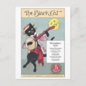 Black Cat Postcard Postkarte (Vorderseite)