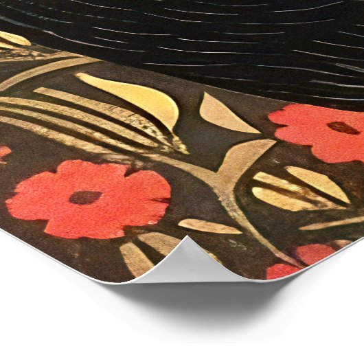 Black Cat Poster (Ecke)