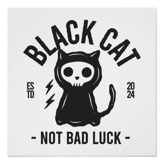 Black cat poster (Vorderseite)