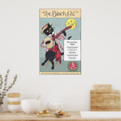 Black Cat Poster (Küche)