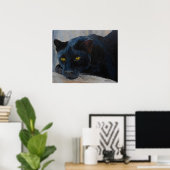 Black Cat Poster (Heimbüro)