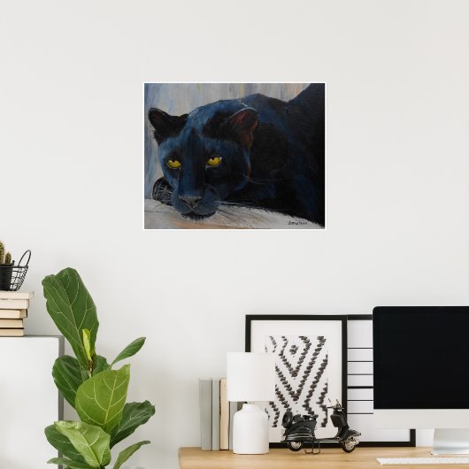 Black Cat Poster (Heimbüro)