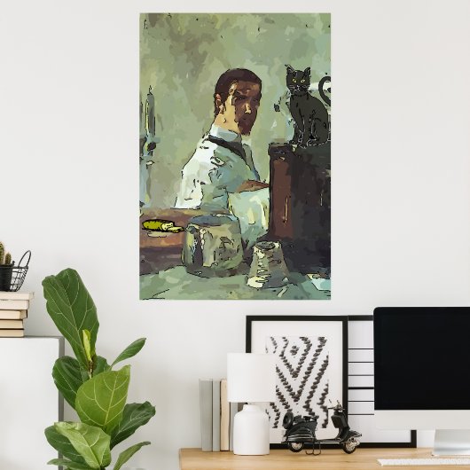 Black Cat Poster (Heimbüro)