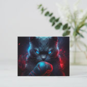 Black-Cat-Postkarten Postkarte (Stehend Vorderseite)