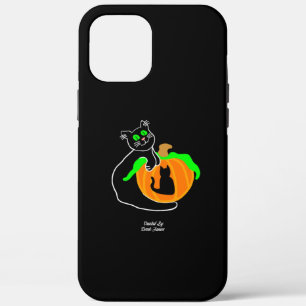 Black Cat Pumpkin Apple iPhone 12 Pro Max Fall Case-Mate iPhone Hülle