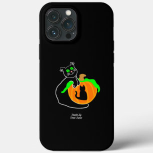 Black Cat Pumpkin Apple iPhone 13 Pro Max Fall Case-Mate iPhone Hülle