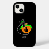 Black Cat Pumpkin Apple iPhone 14 Fall Case-Mate iPhone Hülle (Rückseite)