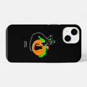 Black Cat Pumpkin Apple iPhone 14 Fall Hülle (Rückseite (Horizontal))