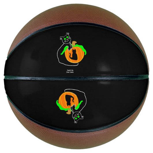 Black Cat Pumpkin Basketball (Vorderseite)
