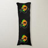 Black Cat Pumpkin Body Pillow Seitenschläferkissen (Vorderseite Vertikal)