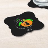 Black Cat Pumpkin Bracket Paper Untersetzer (angewinkelt)