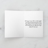 Black Cat & Pumpkin Greeting Card Dankeskarte (Innenseite)