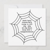 Black Cat & Pumpkin Kein Beängstigendes Halloween Einladung (Rückseite)