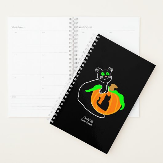 Black Cat Pumpkin Kleiner Planer (Anzeige)
