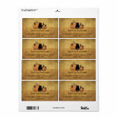 Black Cat & Pumpkin Label (Vorne)