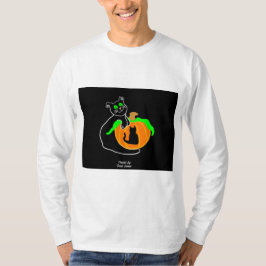 Black Cat Pumpkin Men's Long Sleeve Shirt