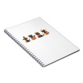 Black Cat Pumpkin Notizblock (Rechte Seite)