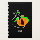 Black Cat Pumpkin Small Planner Planer (Vorderseite)