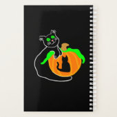 Black Cat Pumpkin Small Planner Planer (Rückseite)