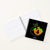 Black Cat Pumpkin Spiral Notebook Notizblock (Innenseite)