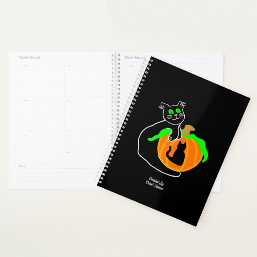 Black Cat Pumpkin Standard Planner Planer (Anzeige)