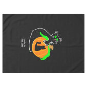 Black Cat Pumpkin Tablecloth Tischdecke (Vorderseite (Horizontal))