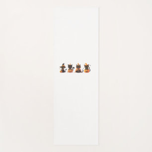 Black Cat Pumpkin Yogamatte