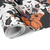 Black Cat Pumpkins Geschenkpapier (Rolleneckpunkt)