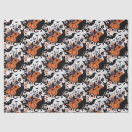 Black Cat Pumpkins Seidenpapier