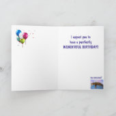 Black Cat Purrfect Happy Birthday Karte (Innenseite)