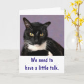 Black Cat Purrfect Happy Birthday Karte (Gelbe Blume)