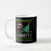 Black Cat Pushing Christmas Tree Cat What Funny Ug Kaffeetasse (Links)