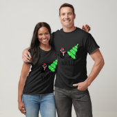 Black Cat Pushing Christmas Tree Over Cat What 1 T-Shirt (Unisex)